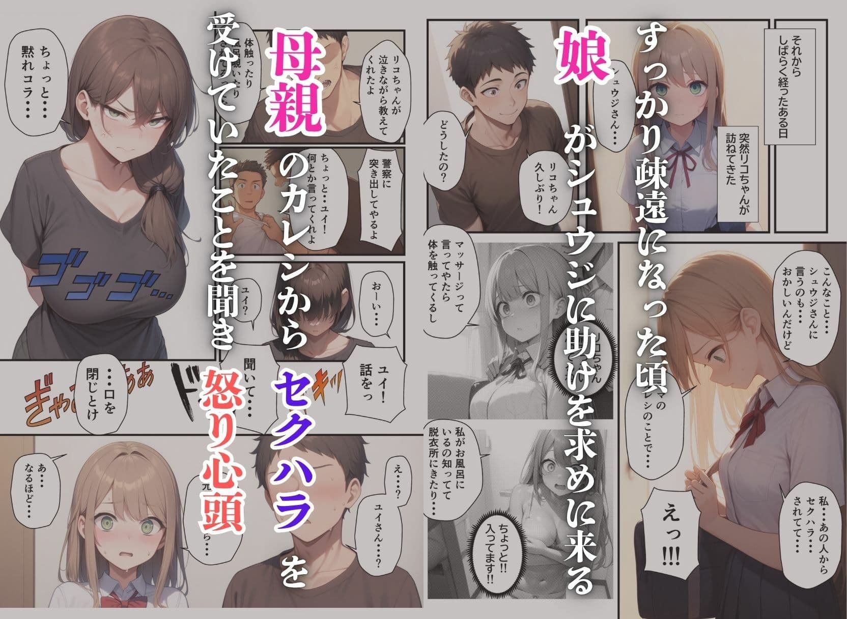 隣に引っ越してきた美人母娘とハーレム親子丼 サンプル画像 6