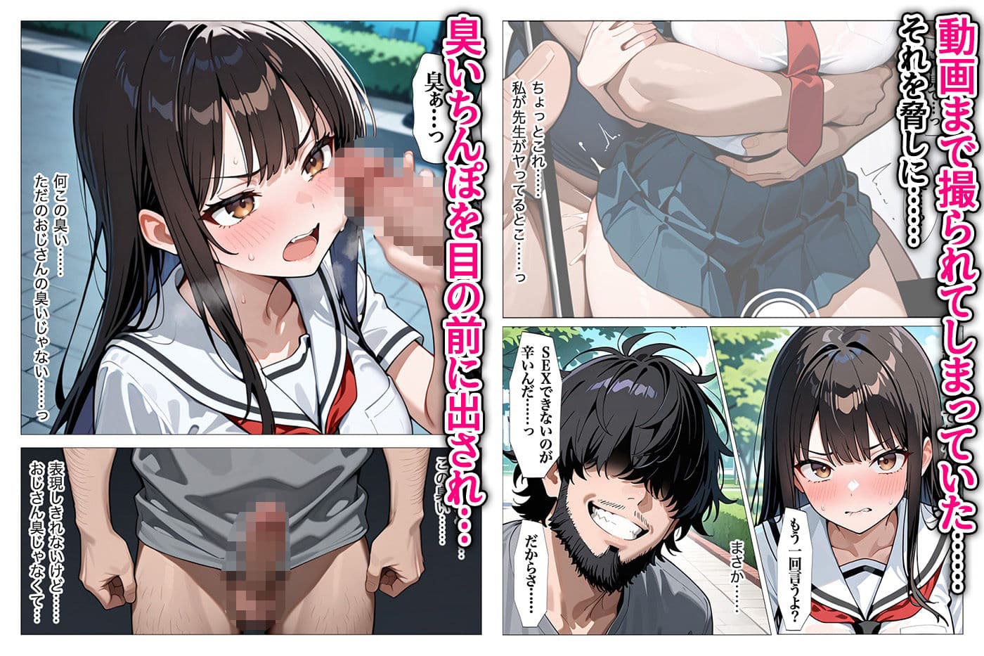 ホームレスの激クサちんぽで中出しされました サンプル画像 8