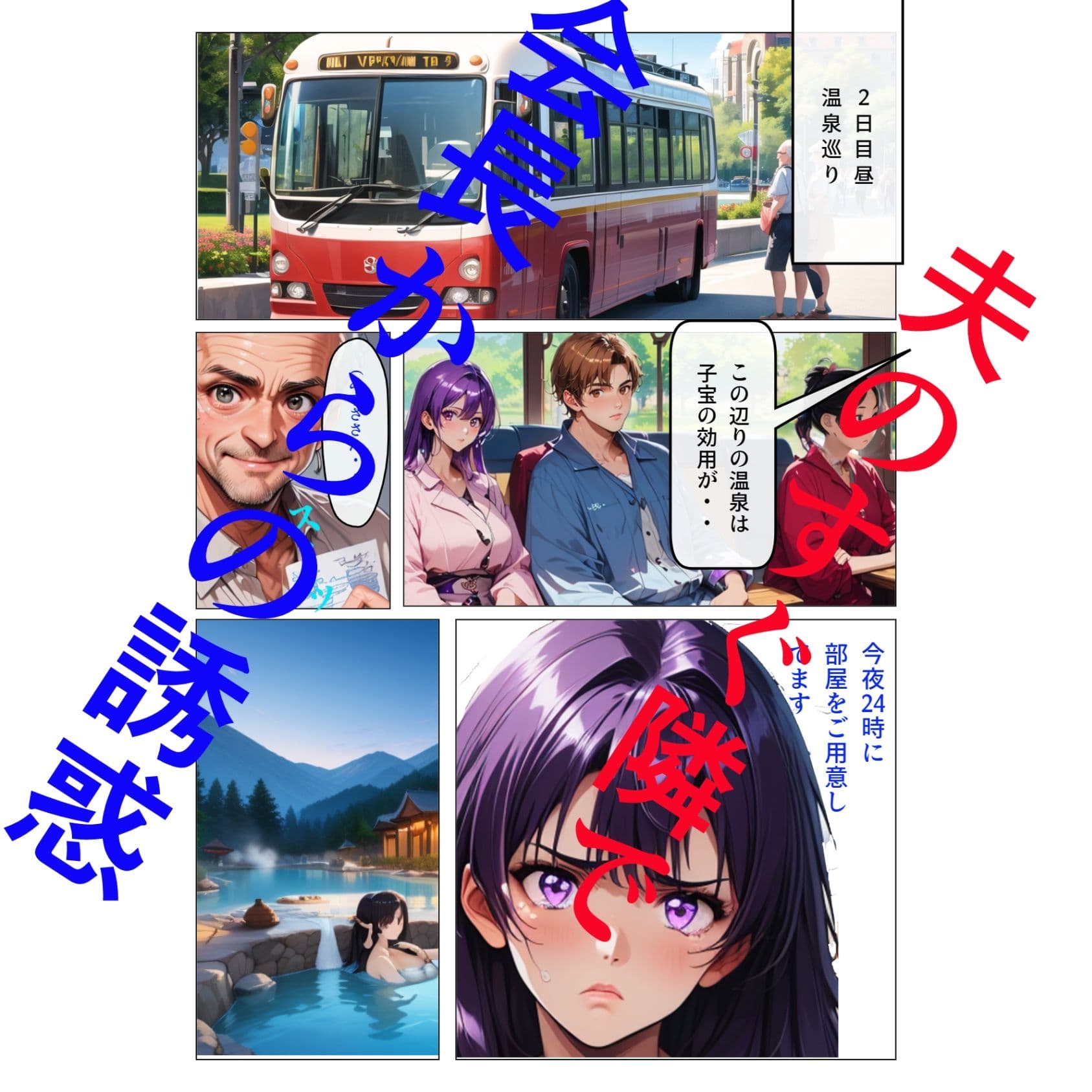 人妻とNTRと温泉旅行3(NTR編) サンプル画像 2