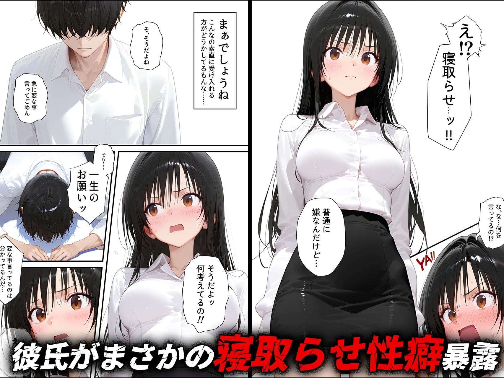 【古手◯唯】寝取らせ提案したら彼女との仲が親密になった話 サンプル画像 1