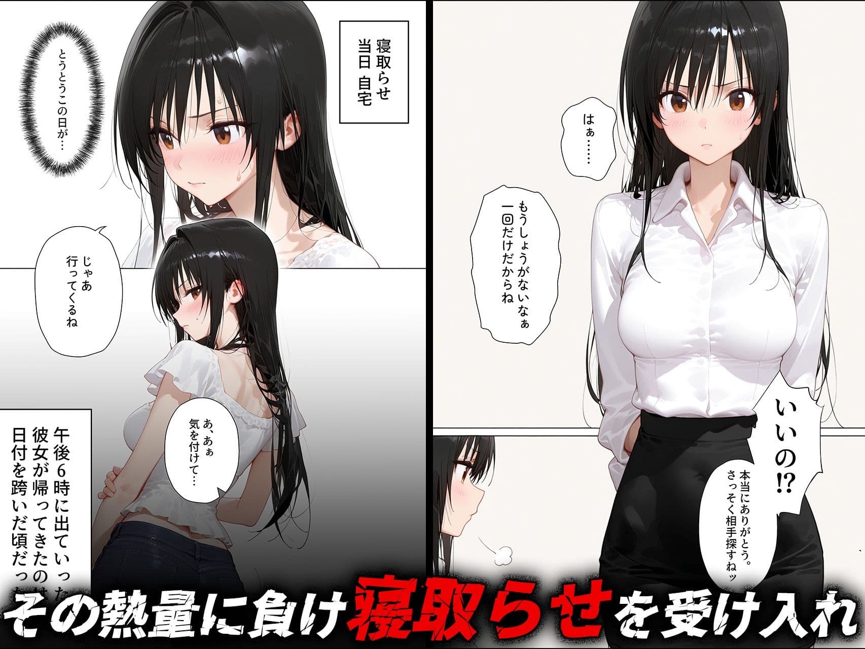 【古手◯唯】寝取らせ提案したら彼女との仲が親密になった話 サンプル画像 2