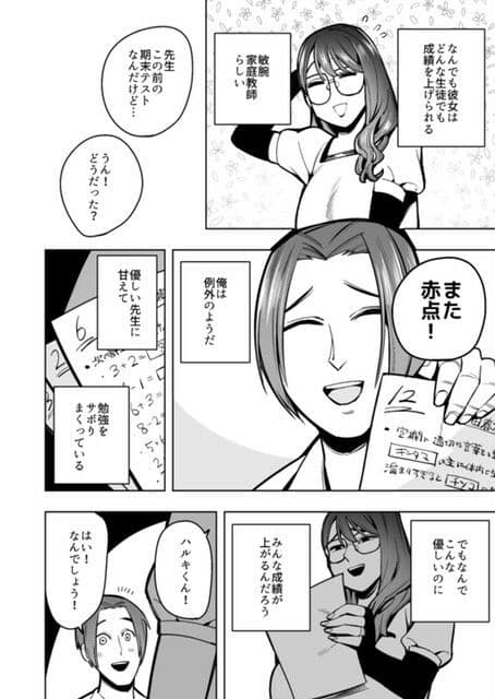 デカ尻下品なドS家庭教師にスカトロでお仕置きされた話 サンプル画像 2