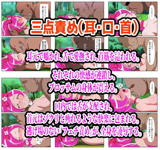 プリキュア同人 キュアブロッサム拘束×種付け調教 サンプル画像 6