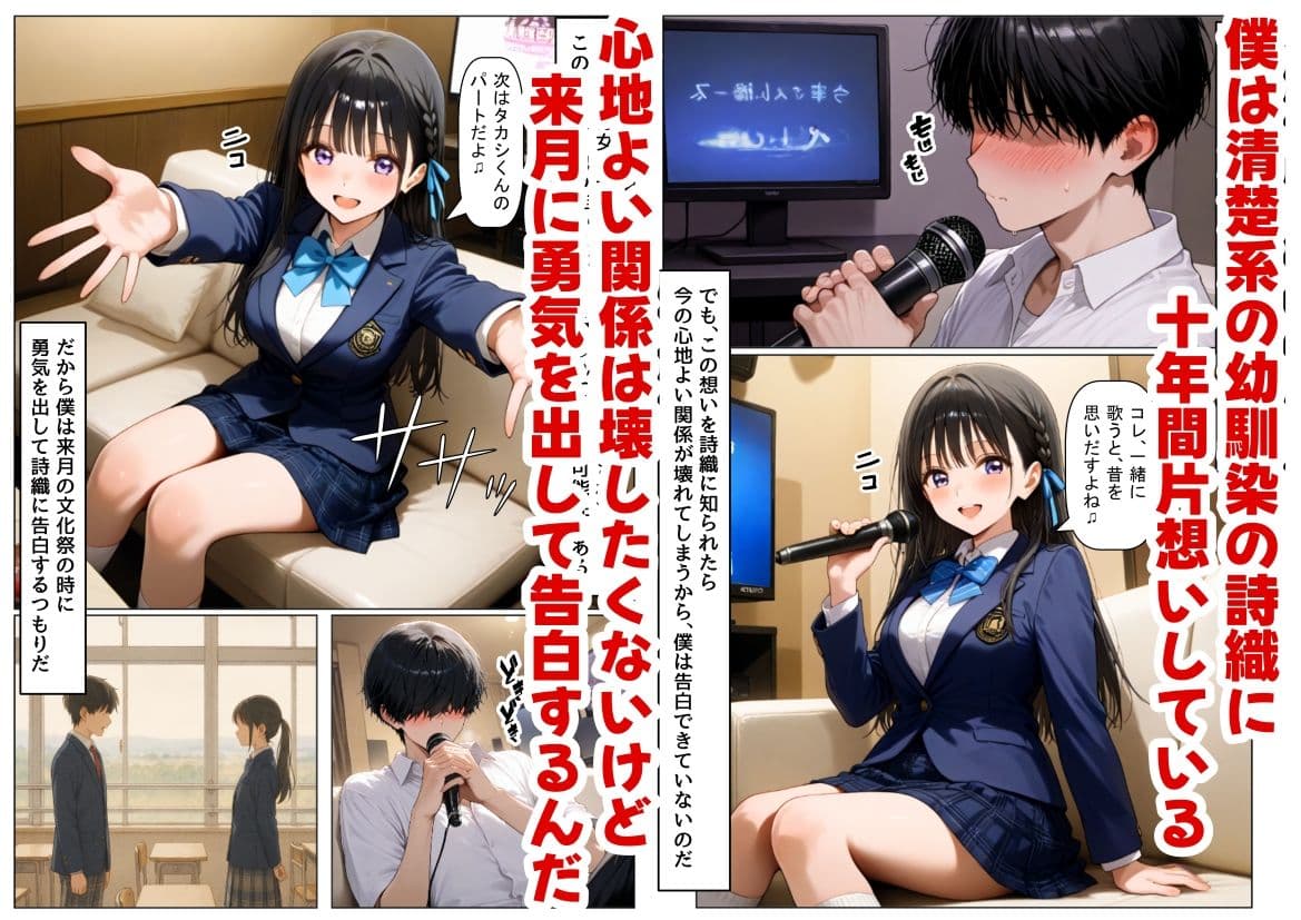 【BSS】清楚系の幼馴染に僕が先に恋をしていたのに、目の前でヤリチン先輩に彼女は サンプル画像 1