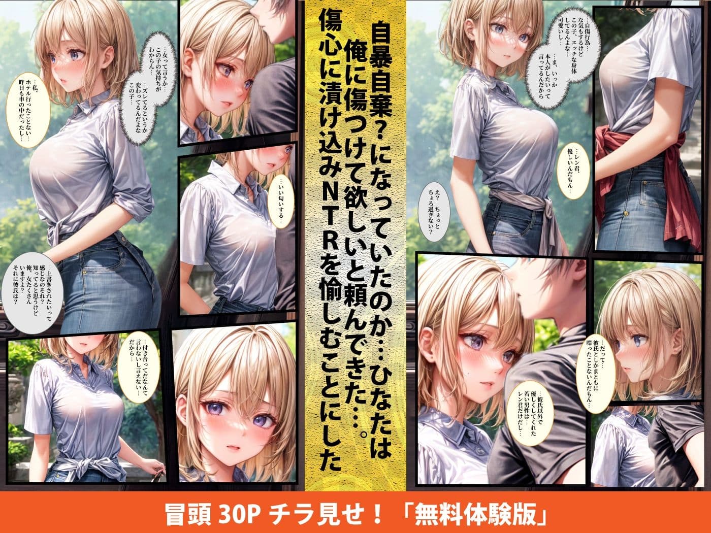 【実話】連続NTR:マンネリ化の女(21)が出会い系でNTRヤリ捨て傷心だったので追撃寝取ったらドツボにハマっていた話 サンプル画像 6