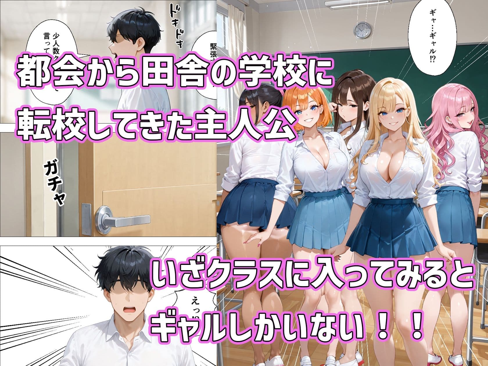 転校したらギャルしかいなかった話 サンプル画像 1