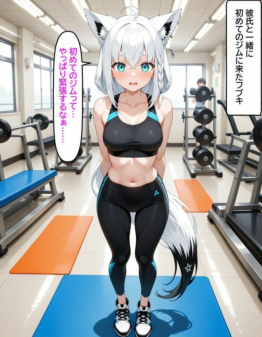 白〇フブキ 〜ジムのトレーナーに寝とられる〜 サンプル画像 1