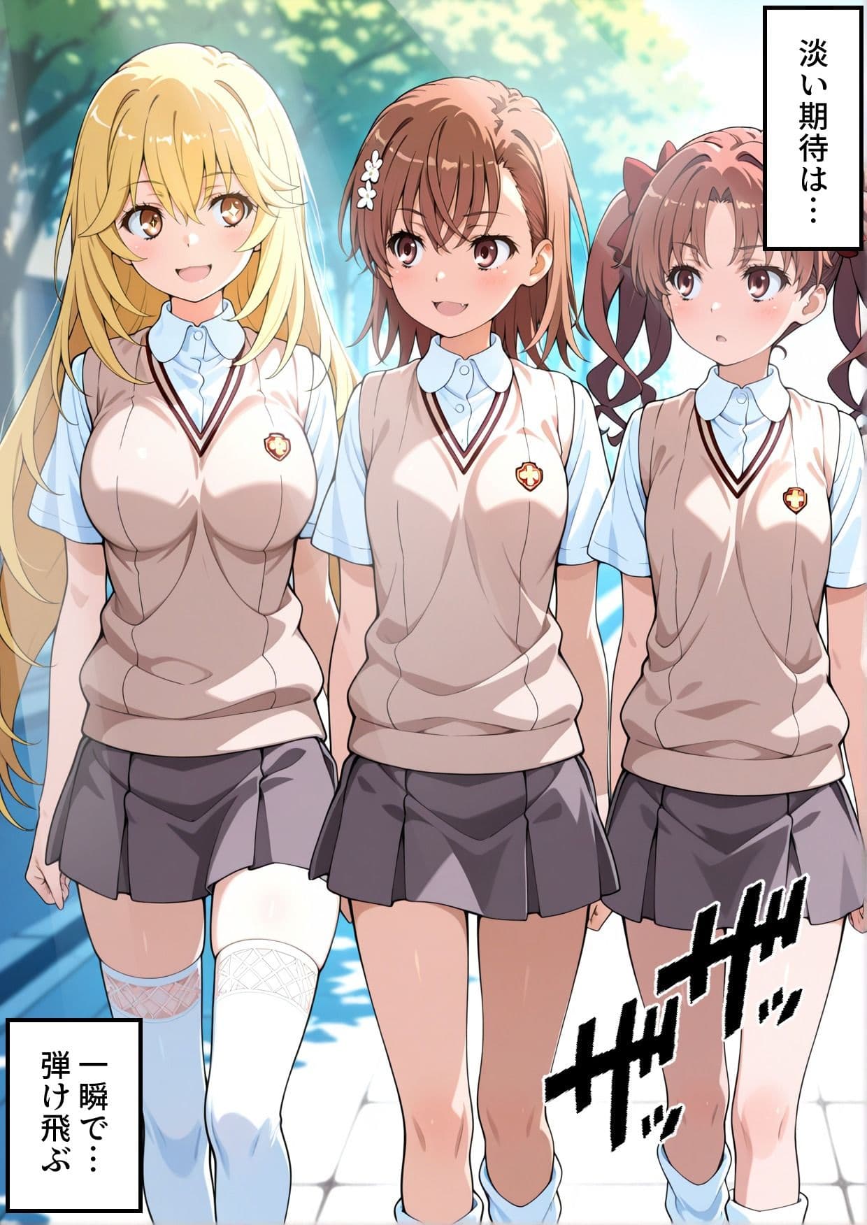 【前編】学園〇眠ヒロインズ とある科学の超〇磁砲 御坂美琴編 サンプル画像 3