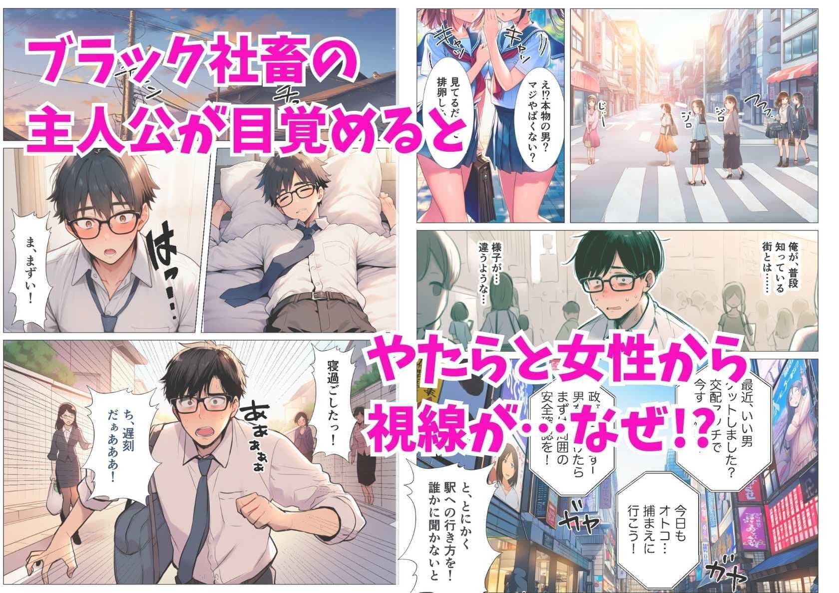 【貞操観念逆転】女子校生2人組に道を聞いたら秒でラブホに連れ込まれた話 サンプル画像 1