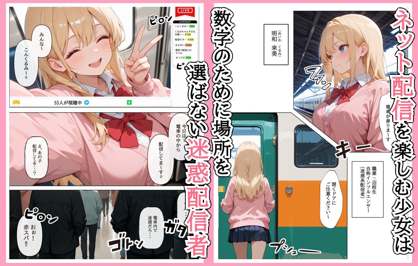 迷惑配信者を、捕まえた!「迷惑配信者への’指導’(性行為)がネット配信!?」 サンプル画像 1