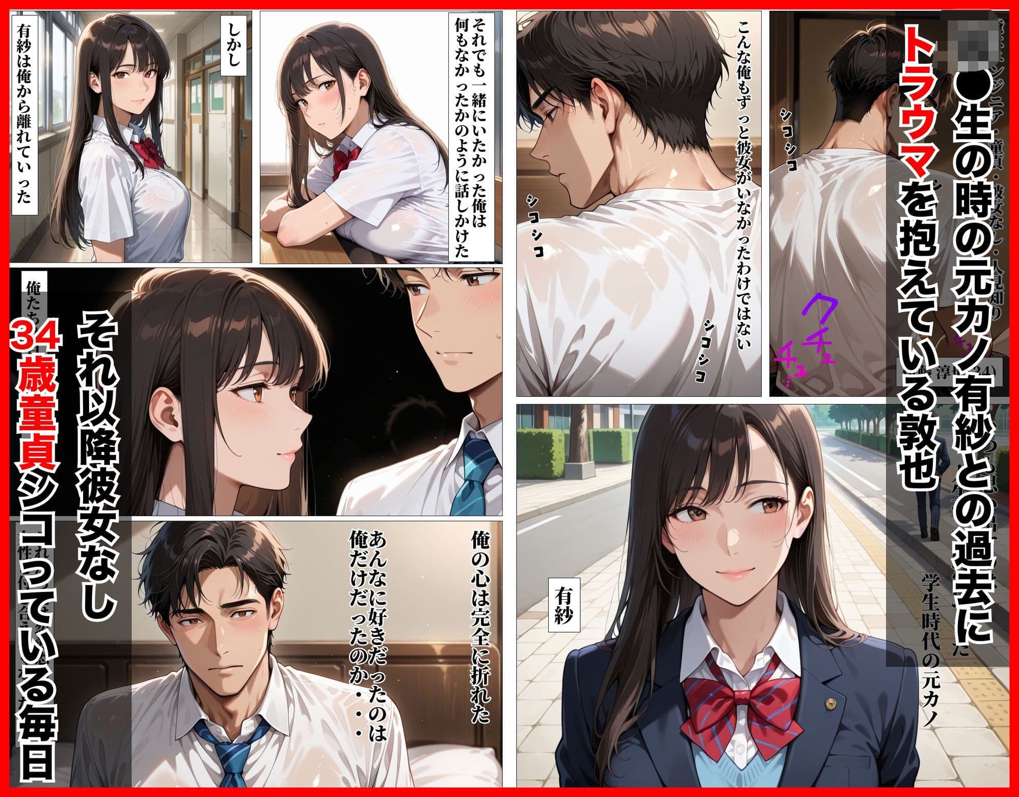 人妻になった巨乳元カノで童貞卒業した話 サンプル画像 1