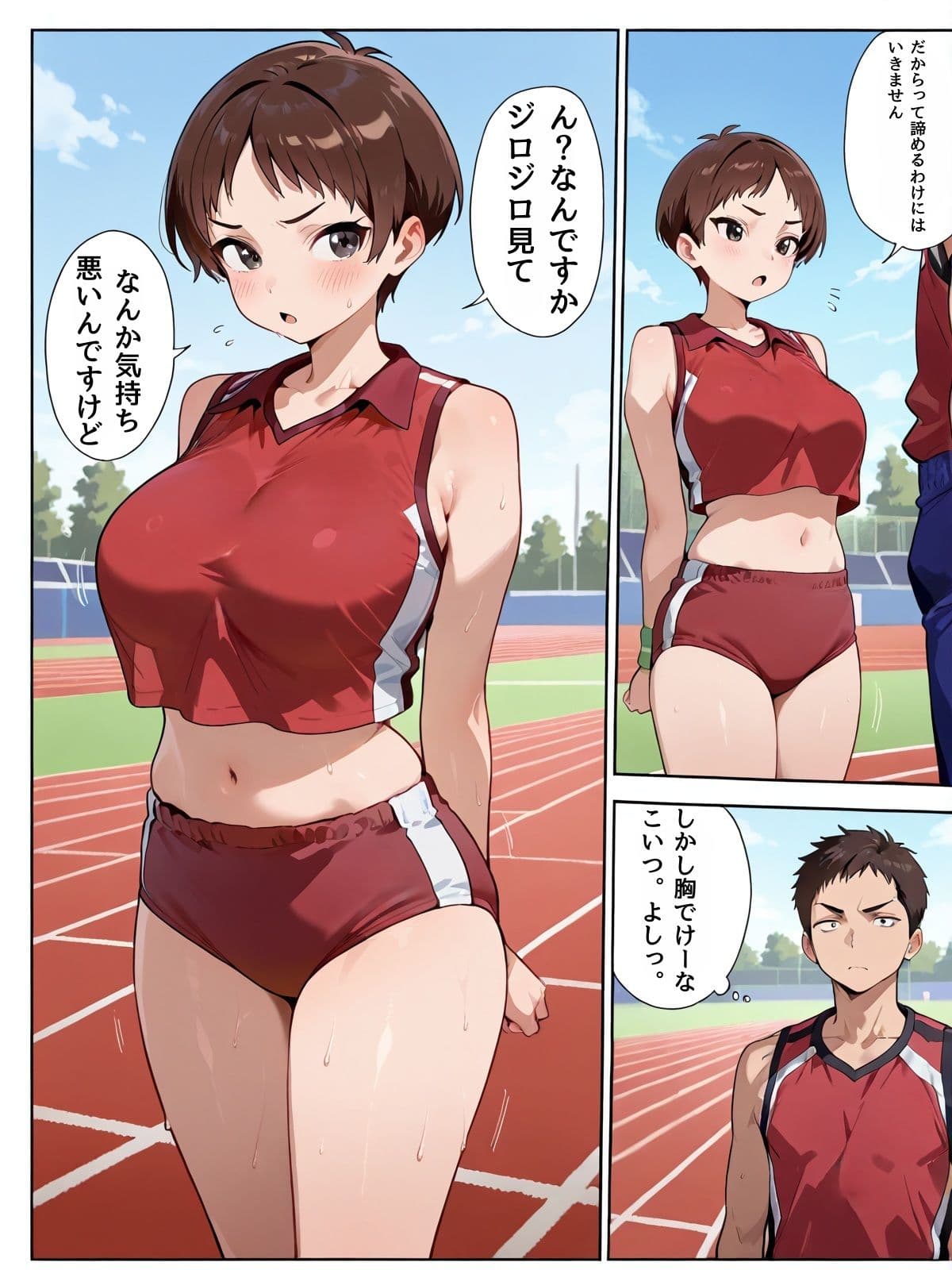 強気な陸上部女子が生中出しで子宮開発されて堕ちる汗だくエッチ サンプル画像 1