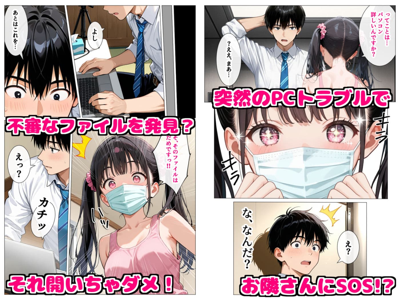 いつもノーブラのエチエチなお隣さんが実はセクシーなエロ配信者だった件 サンプル画像 2