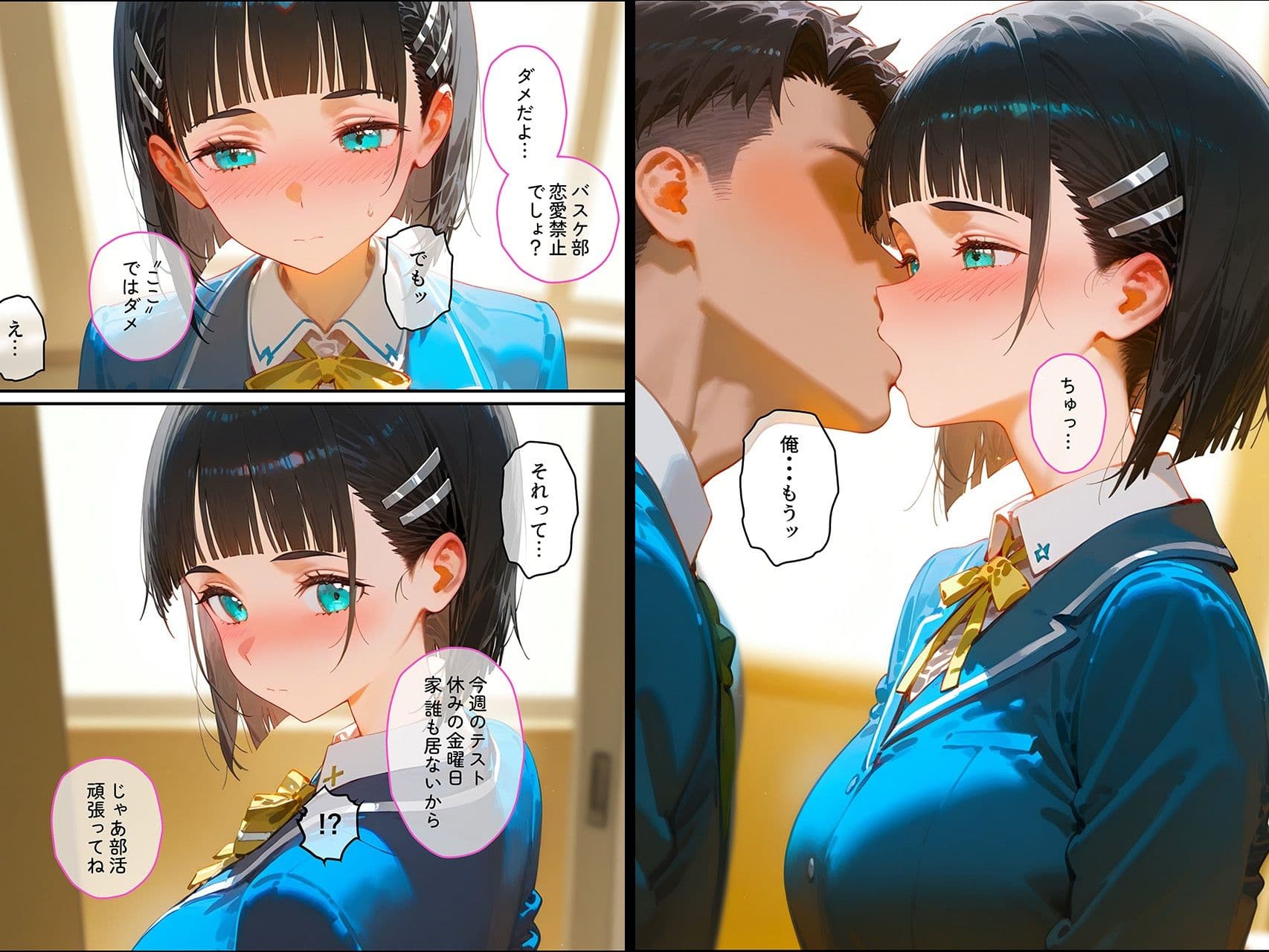 【桐ヶ谷◯葉】俺の大好きな清楚彼女が寝取られ快楽堕ちする話 サンプル画像 1