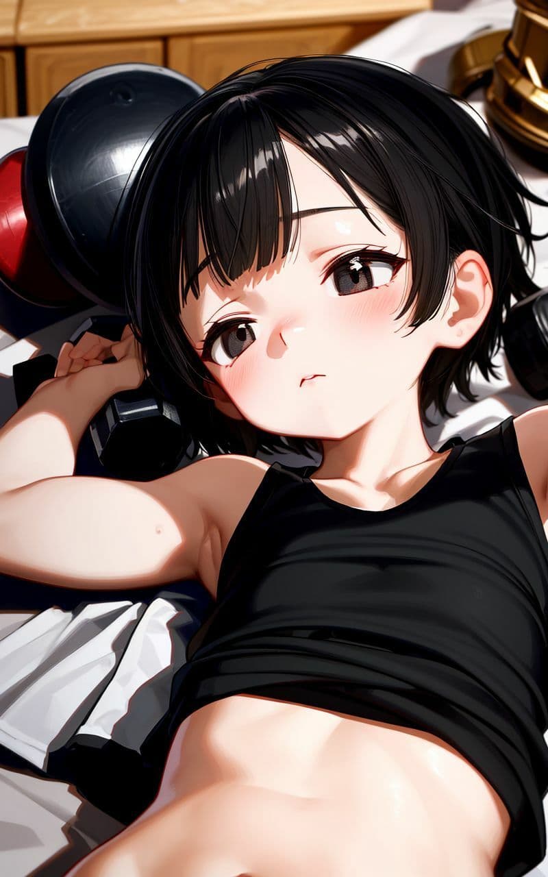 ジムで出会ったボーイッシュな女の子と生ハメトレーニング サンプル画像 4