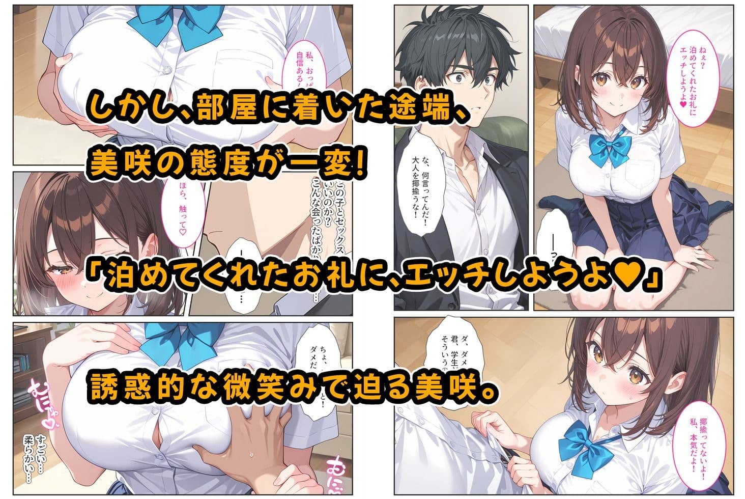 夜の公園で爆乳女子校生を拾ったら… サンプル画像 4