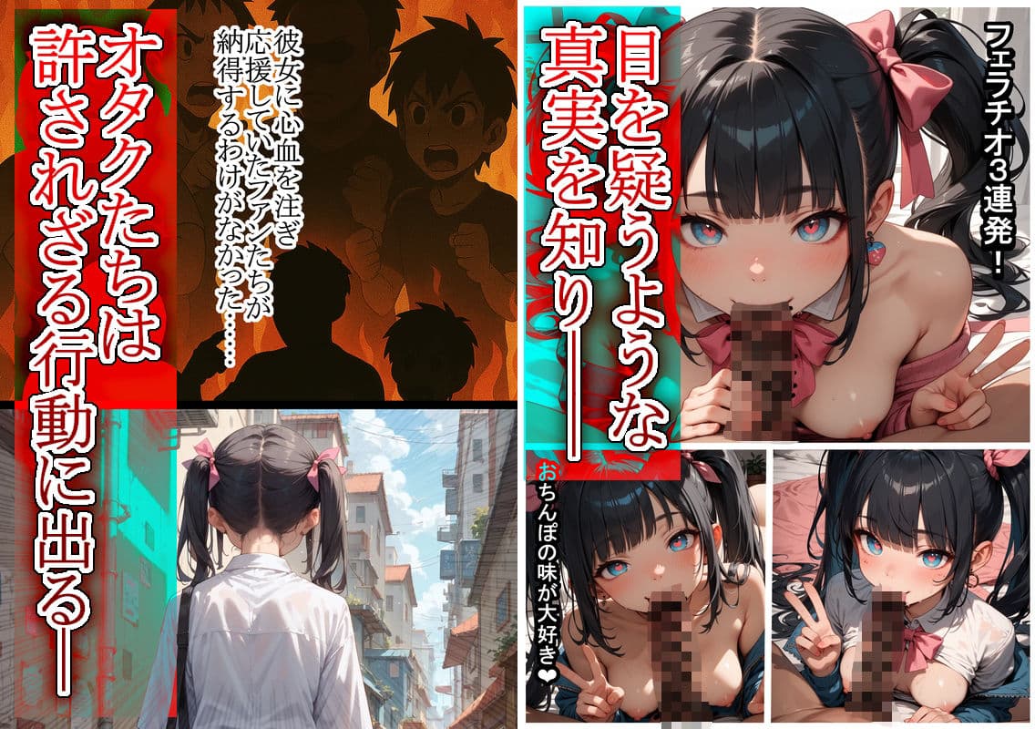 偽神ノ背教者―清純派アイドルのハメ撮りが流出してオタクたちにマワされてしまう話― サンプル画像 4