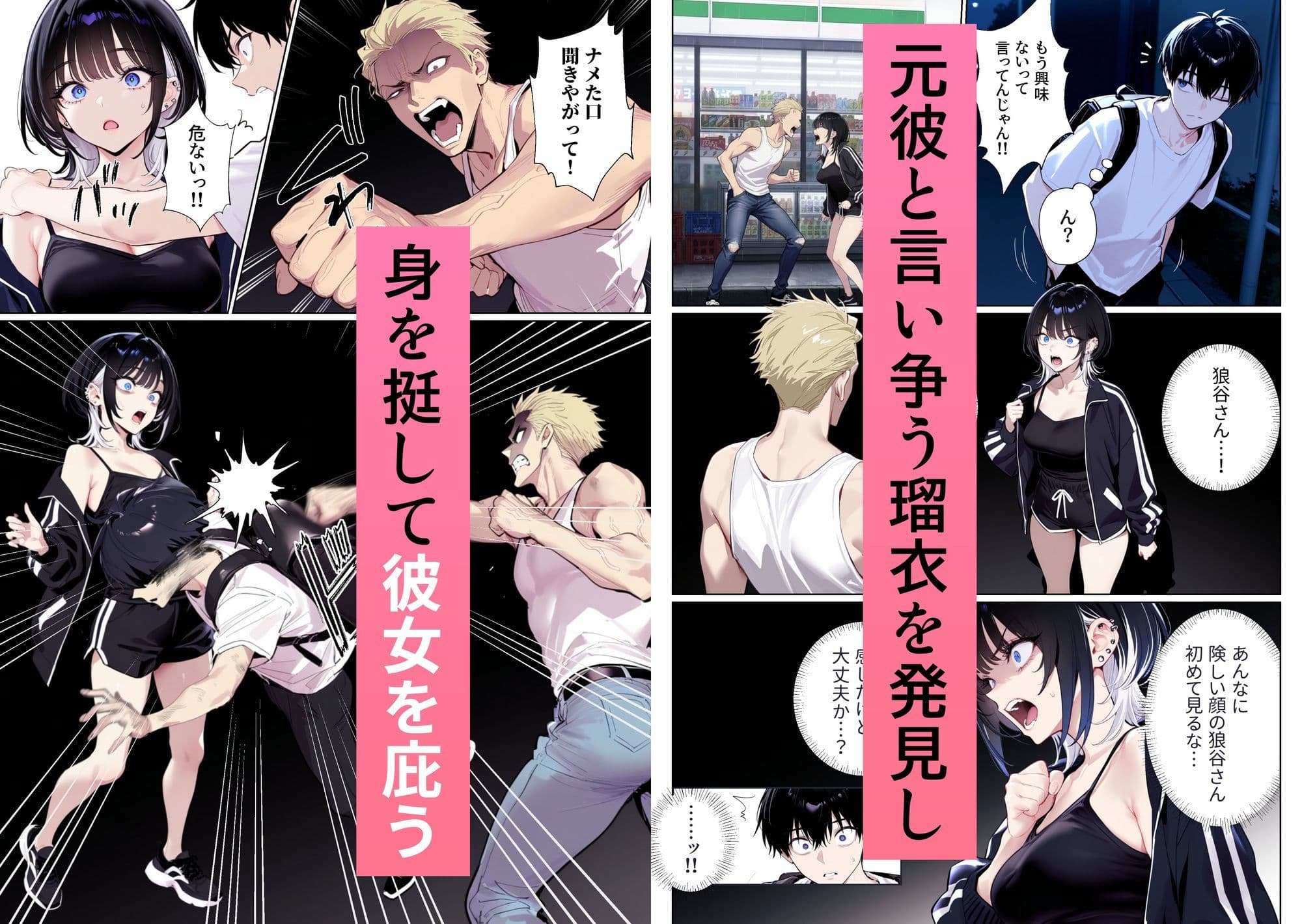 ウルフな彼女を庇ったら目一杯抱かせてくれました サンプル画像 4