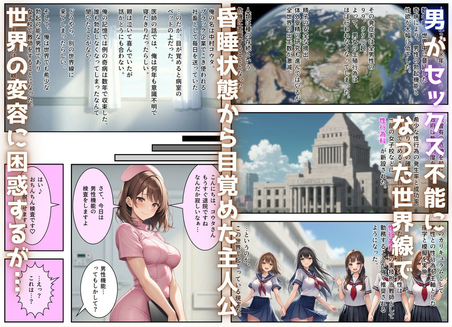 性行為科の先生になって、JKたちとハーレム恋愛セックスする話 サンプル画像 1