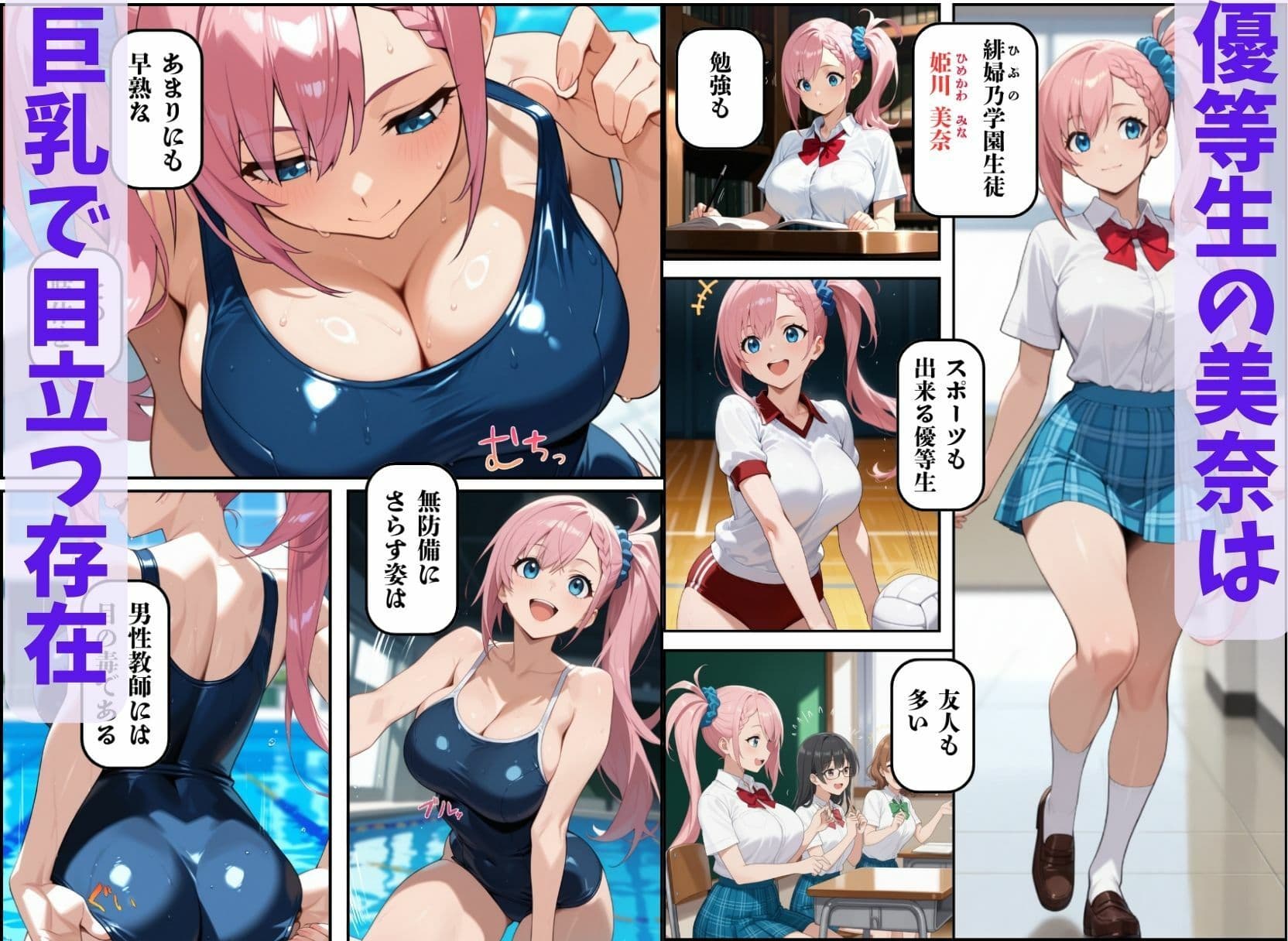 催●教室  〜巨乳JK洗脳催●〜 サンプル画像 1