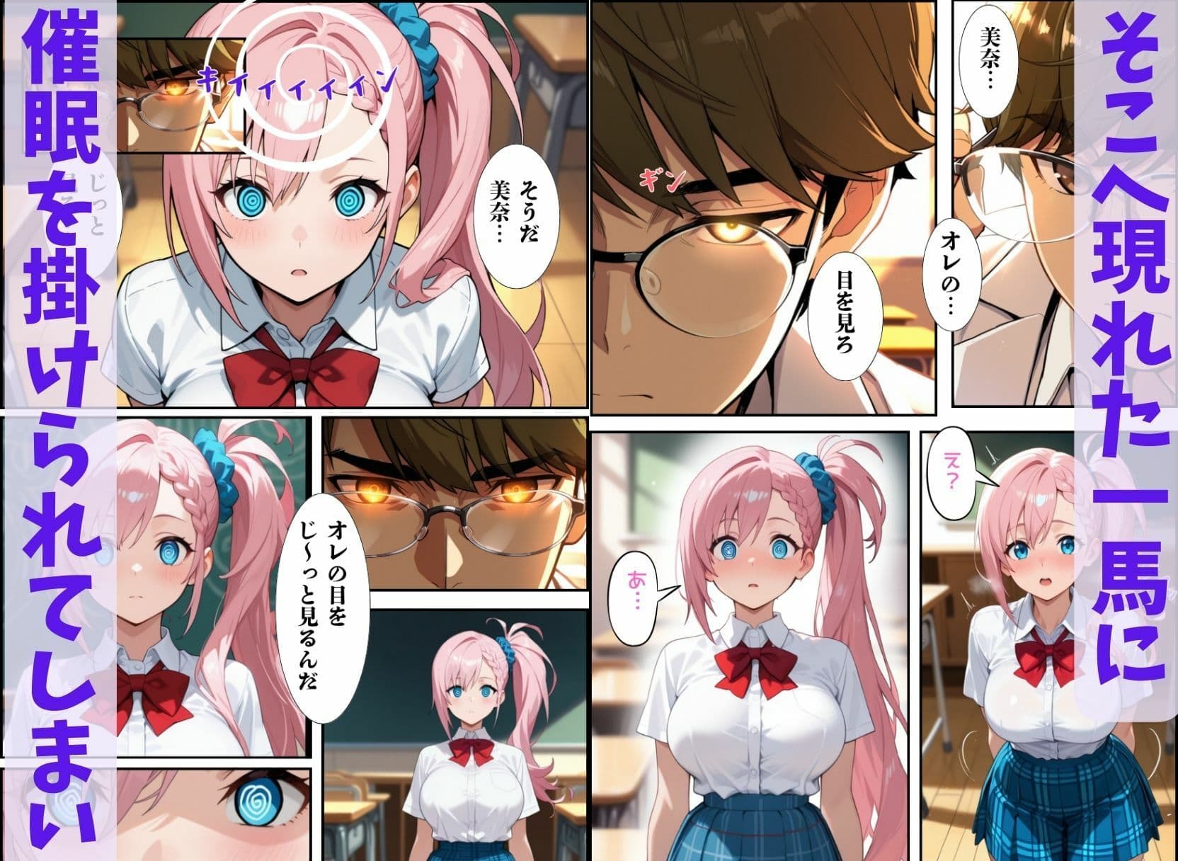 催●教室  〜巨乳JK洗脳催●〜 サンプル画像 4