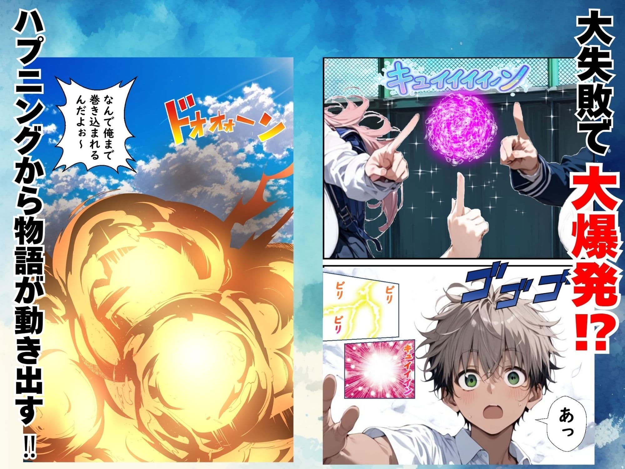 Hぷにんぐ  幼馴染魔法少女3人と魔法失敗でラッキースケベ連発のハーレム学園生活 サンプル画像 2