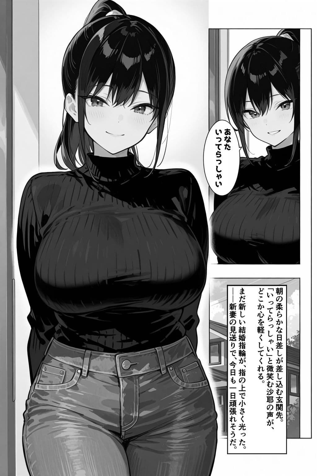 俺の嫁が同僚のデカチンポに寝取られていた件 サンプル画像 1