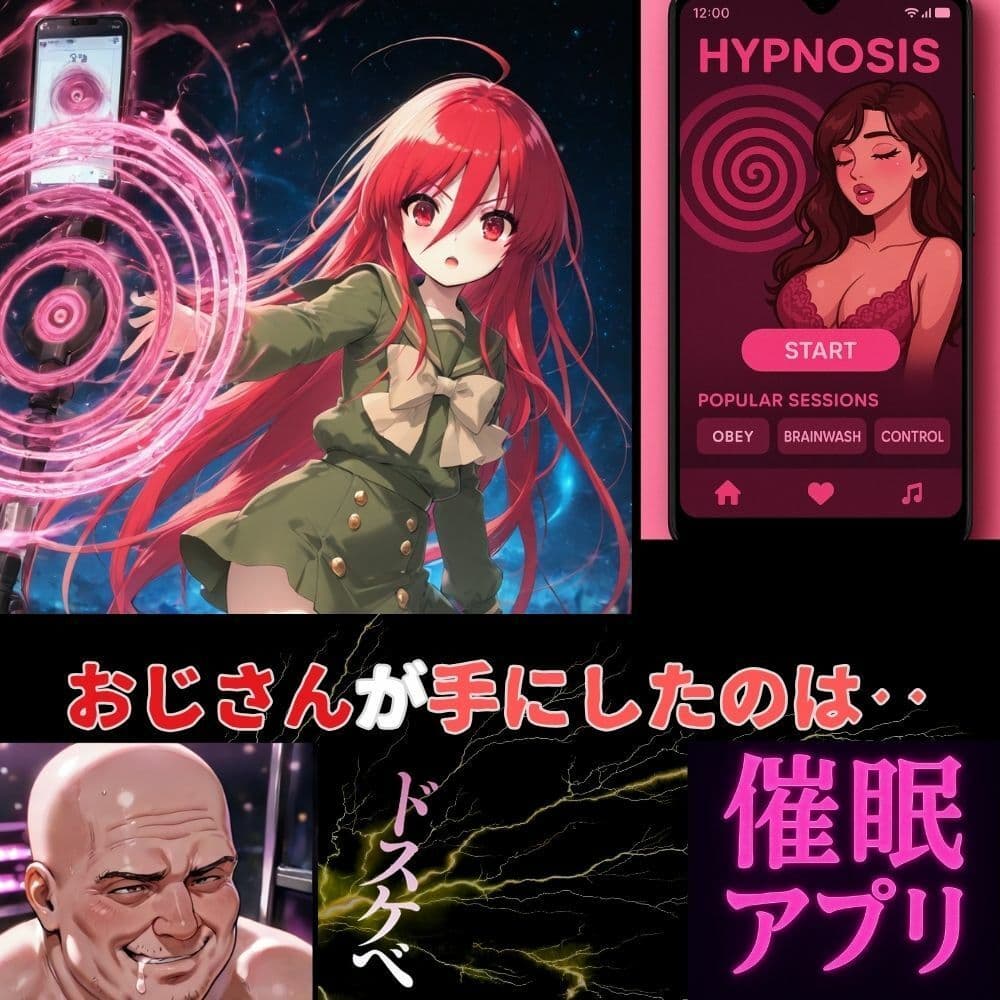 炎髪灼眼のツンデレが従う催●アプリのコマンド‥シャナの知らないおじさんとの甘い快感‥ サンプル画像 1