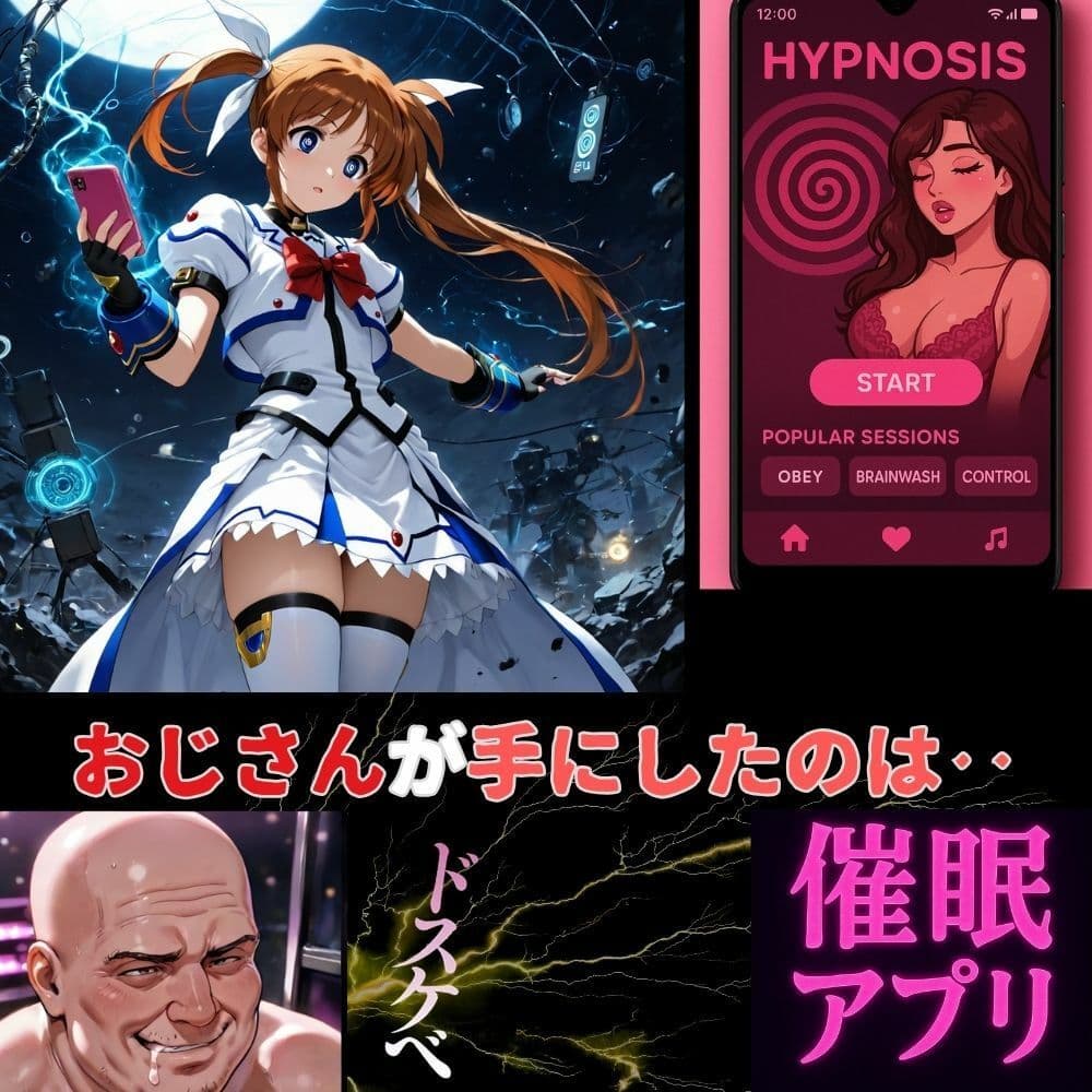 【催●レベルS】おじさん専用アプリによる魔力の強●注入‥高町なのは サンプル画像 1