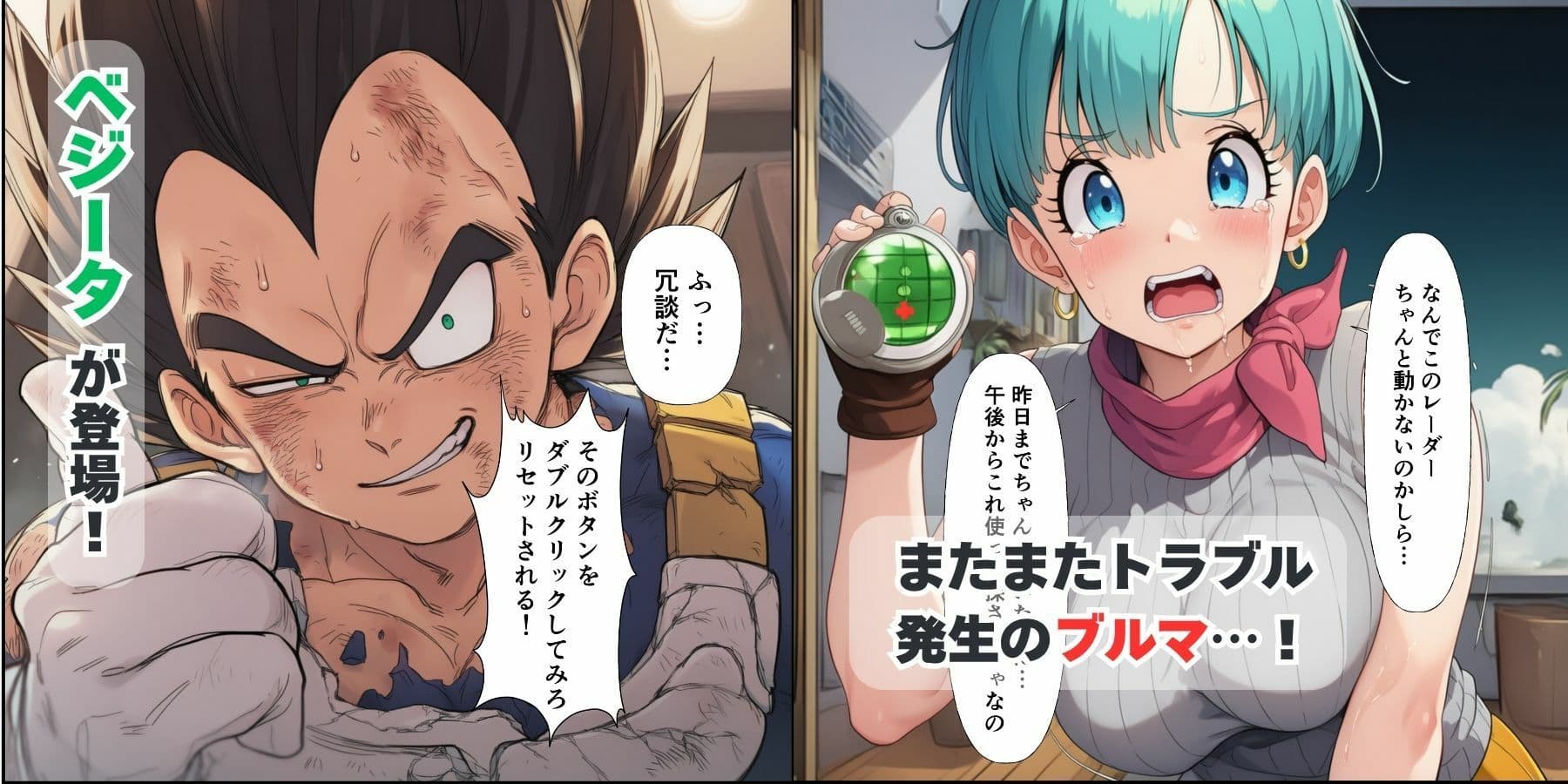 中出し孕ませビッチギャルな巨乳ブルマの性交相手はヤムチャとベジータ サンプル画像 6