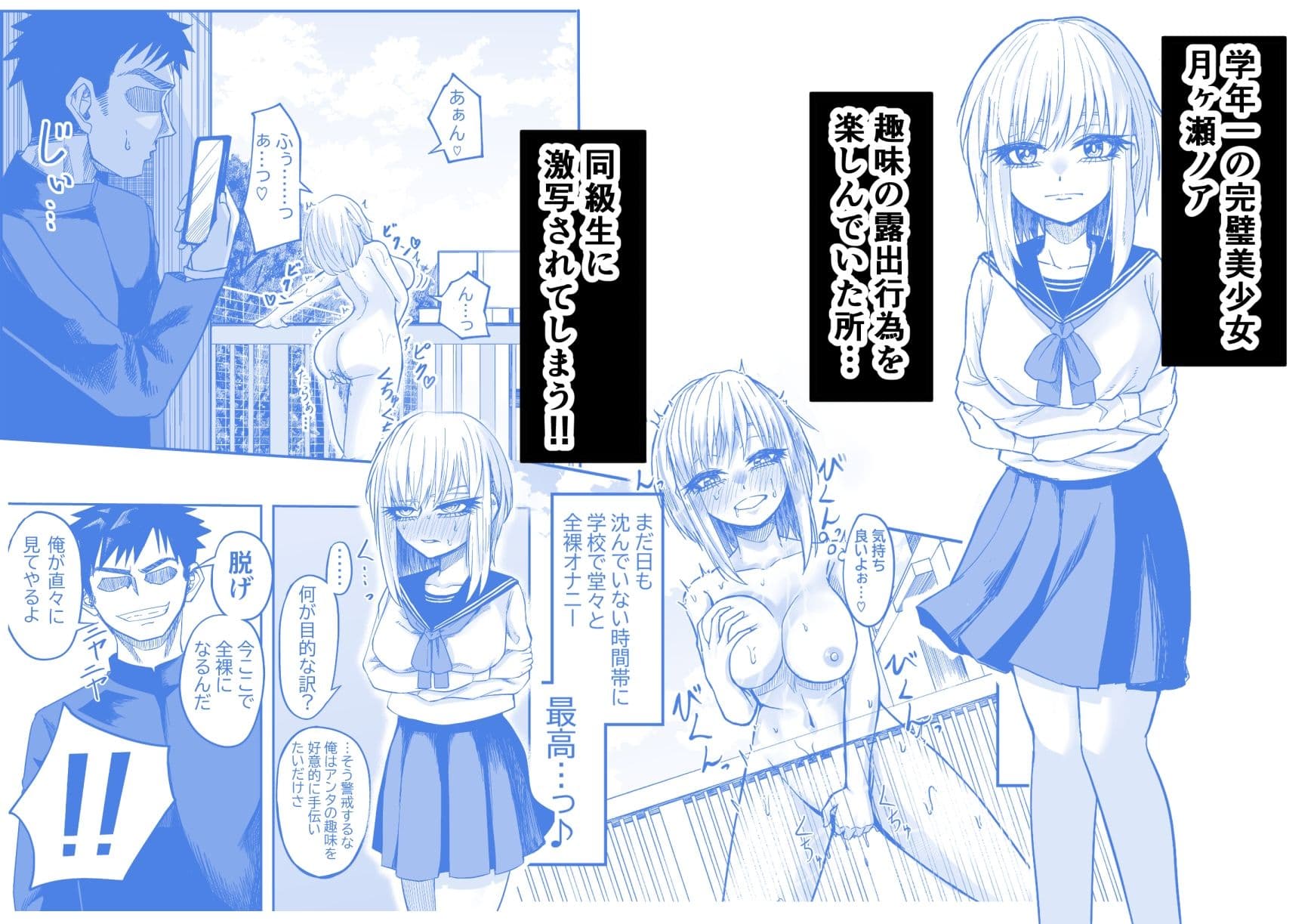 完璧美少女の露出癖がみんなにバレて、人生終了しちゃうお話 サンプル画像 1