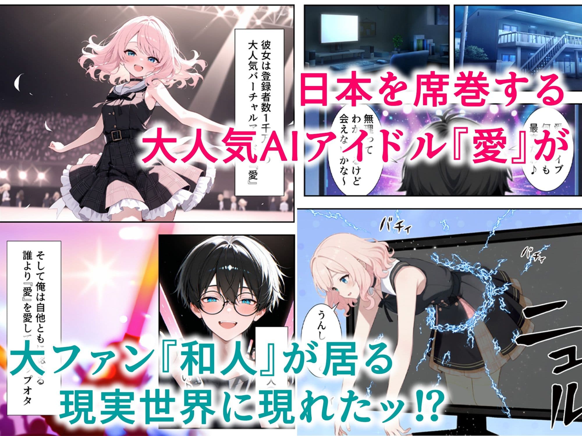 画面の向こうから推しが来た!失踪したAIアイドルとの甘とろ生活 サンプル画像 1