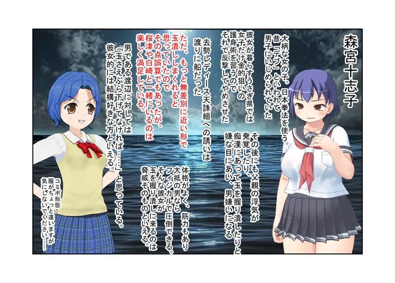 貴女の恨み晴らします……『格闘去勢少女』【玉責め】【竿折り】【短小言葉責め】【金的嘲笑】【ミックスファイト】 - 5ページ