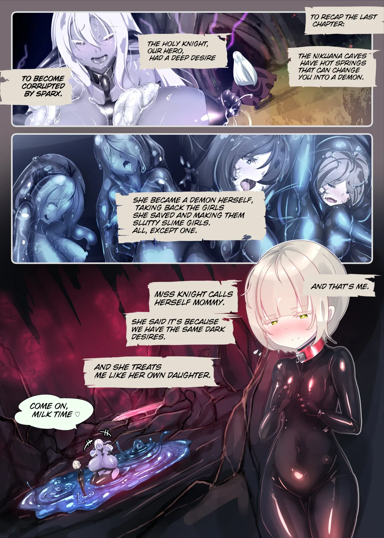 町娘の私がボテ腹淫魔になって触手苗床で産卵するまんが〜ナエドコボテニスト〜 - 3ページ