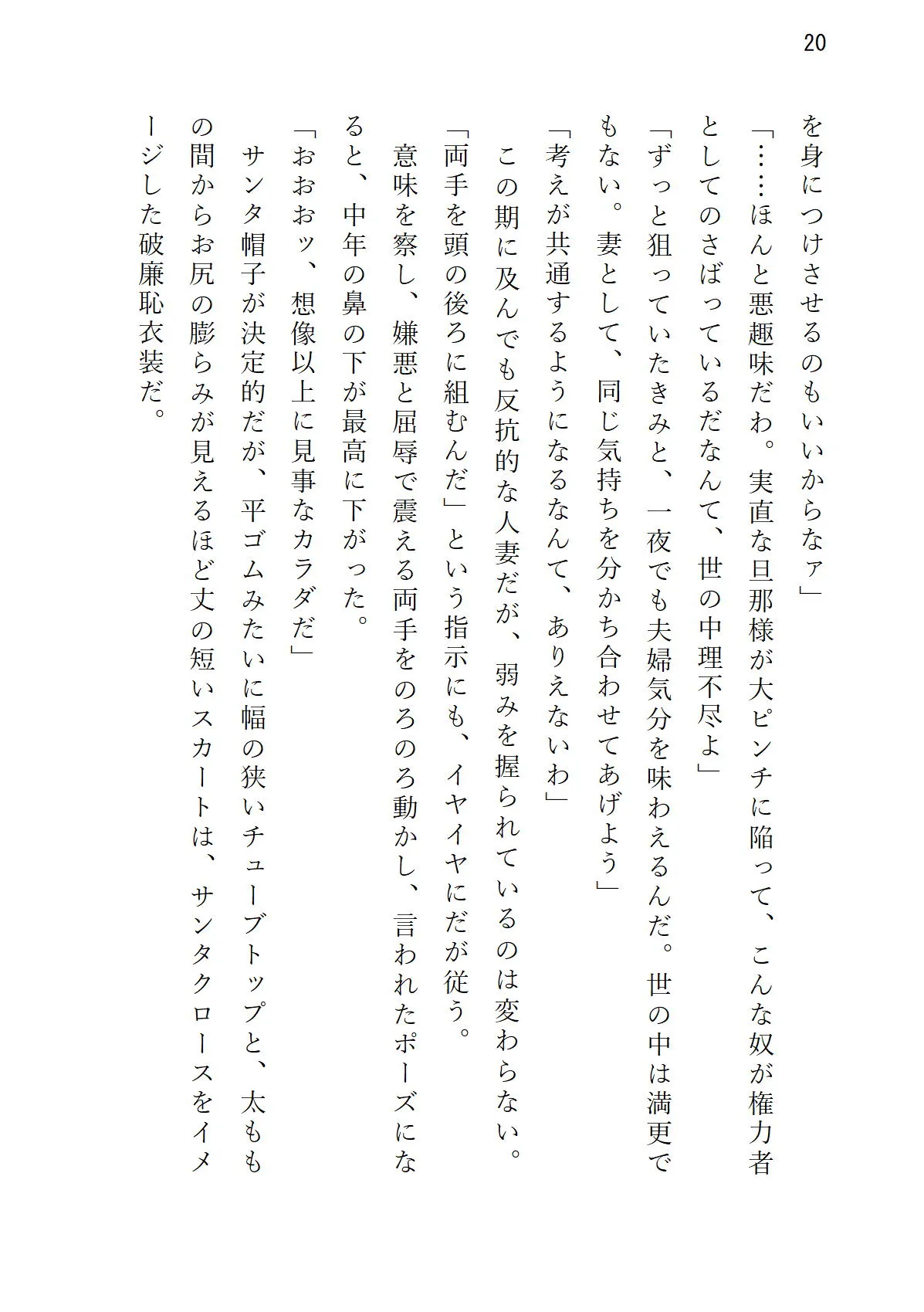 気の強い美妻 ゲス重役とのホワイトクリスマス - 20ページ