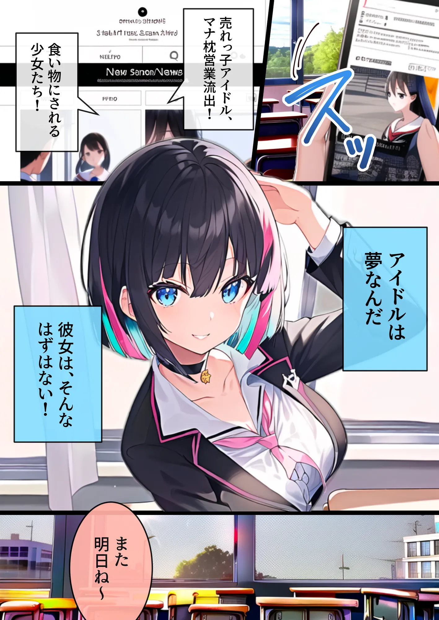 推しと繋がりたかっただけなのに〜片想いしていた同級生J●アイドルがおっさんとホテルに入ったので動画を撮って脅したらヤらせてくれたから泣きながら犯したらメス堕ちした話 - 7ページ