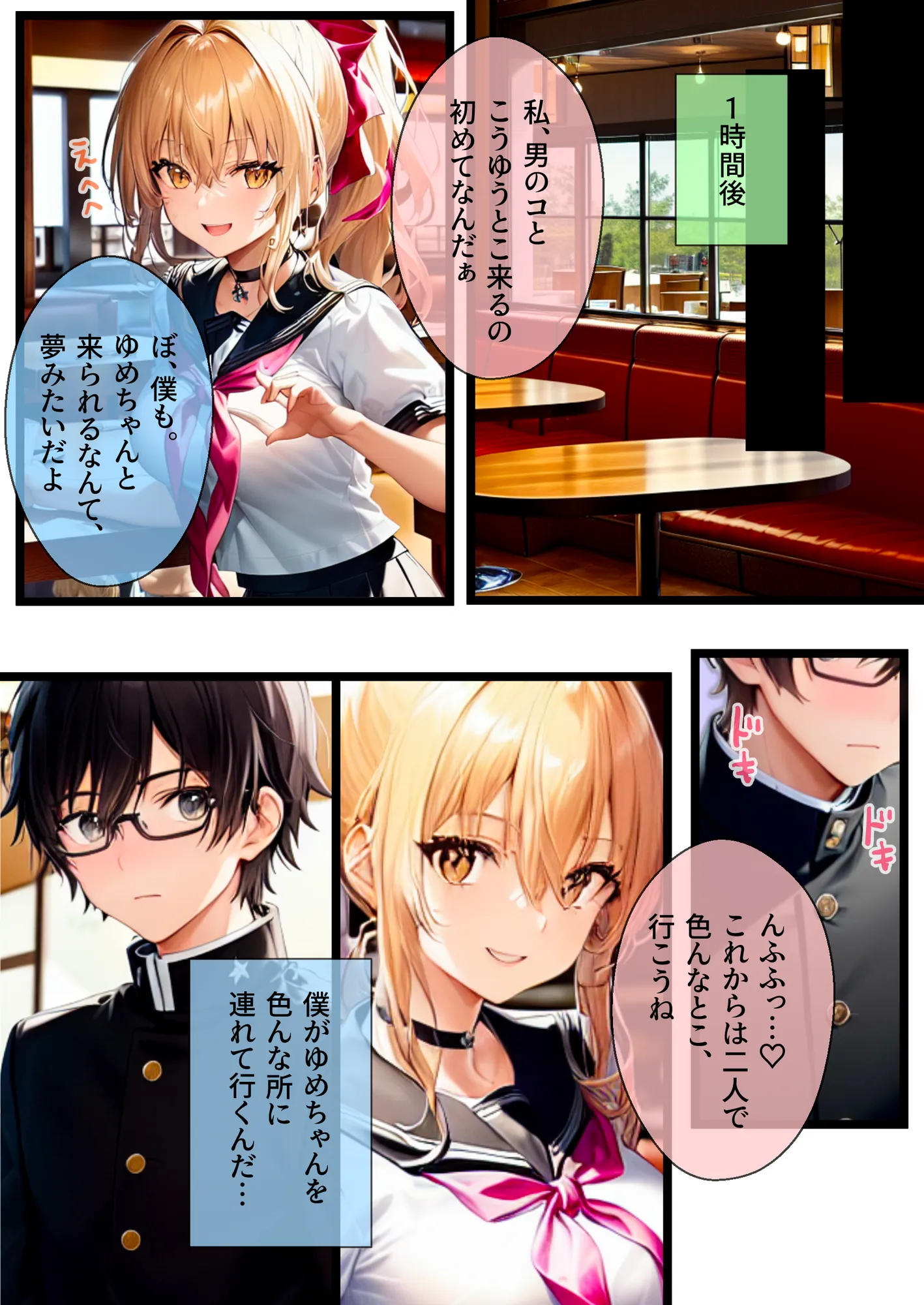 ぼっち・ざ・ふぁっく!2〜彼女になった陽キャ美少女処女ビッチとらぶらぶファミレスデート!でもそこでバイトを始めた彼女が屈強な店長に狙われて寝取られたのでやっぱりビッチでした - 9ページ