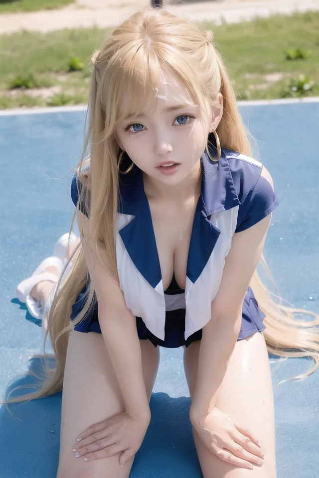 ブロンズ美少女のオープンキャンパス〜テニスコートに広がる輝く笑顔と夢のスウィートストローク〜 - 4ページ