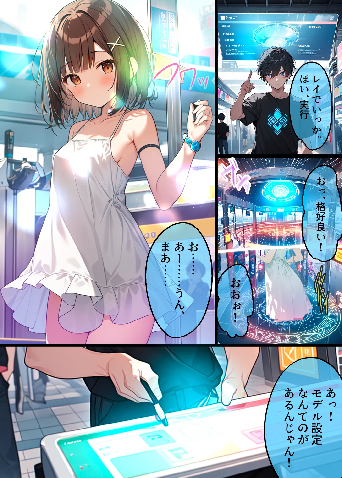 AI GIRL OVERDOSE〜理想のヒロインたちとエッチしまくれるギャルゲーをプレイしていたらVR版βテスターに。大量のヒロインたちに襲われて悶絶してたら真実の愛を見つけて†昇天†絶頂セックス… - 15ページ