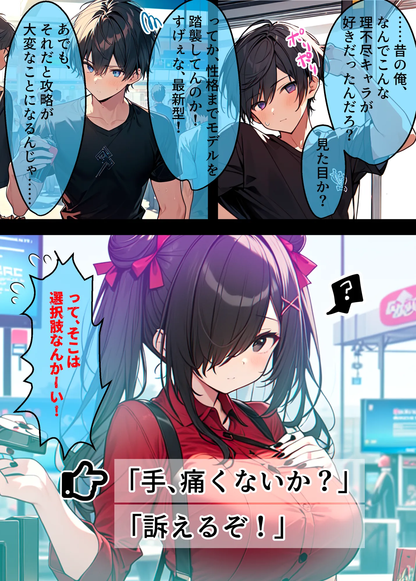 AI GIRL OVERDOSE〜理想のヒロインたちとエッチしまくれるギャルゲーをプレイしていたらVR版βテスターに。大量のヒロインたちに襲われて悶絶してたら真実の愛を見つけて†昇天†絶頂セックス… - 18ページ