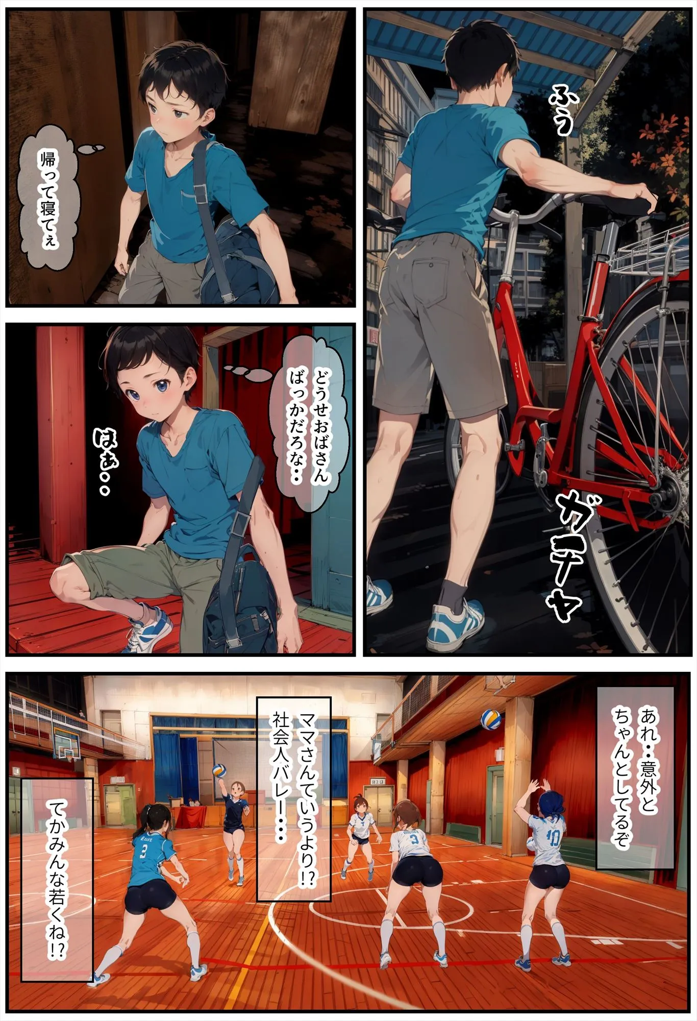 ママさんバレーに突撃したら精液むしり取られた話 - 1ページ