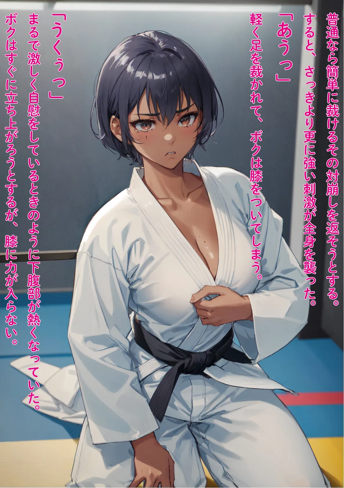 辱められたい願望の巨乳格闘娘が、強●&連続絶頂、中出し快楽堕ち - 7ページ