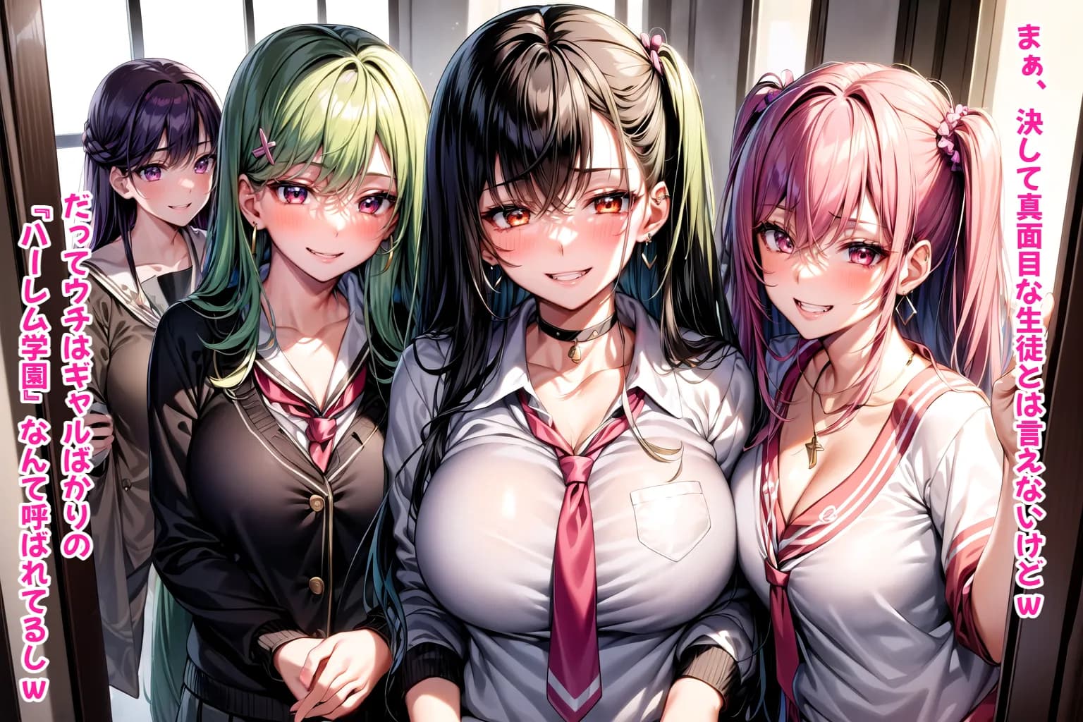 ハーレムギャル学園〜ハメてもハメても終わらないビッチギャル女子校生だらけのハーレム学園中出し生活〜【1ぺージ1コマのマンガ風完全ストーリー】 - 23ページ