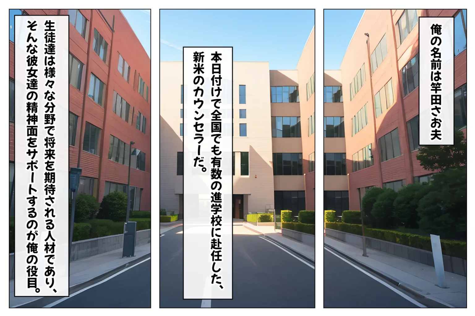 JKハーレム学園〜ハメてもハメても終わらない女子校生だらけのハーレム中出し学園生活〜【1ぺージ1コマのマンガ風完全ストーリー】 - 2ページ