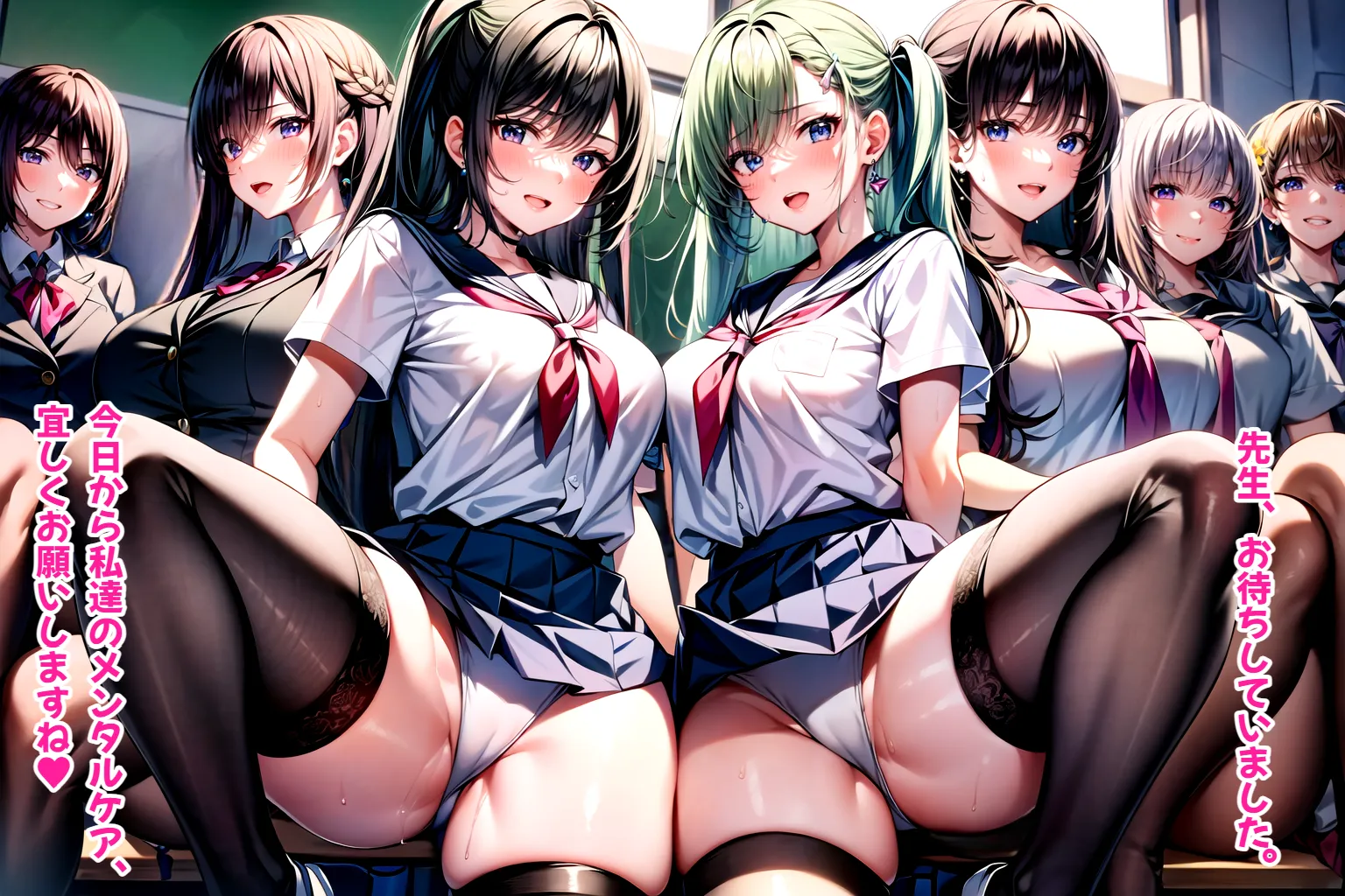 JKハーレム学園〜ハメてもハメても終わらない女子校生だらけのハーレム中出し学園生活〜【1ぺージ1コマのマンガ風完全ストーリー】 - 24ページ