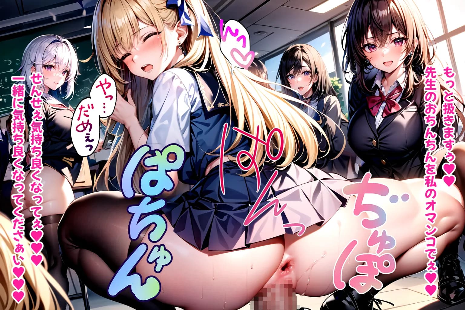 デカ尻ハーレム学園〜ハメてもハメても終わらない巨尻女子校生だらけのハーレム学園生活〜【1ぺージ1コマのマンガ風完全ストーリー】 - 44ページ