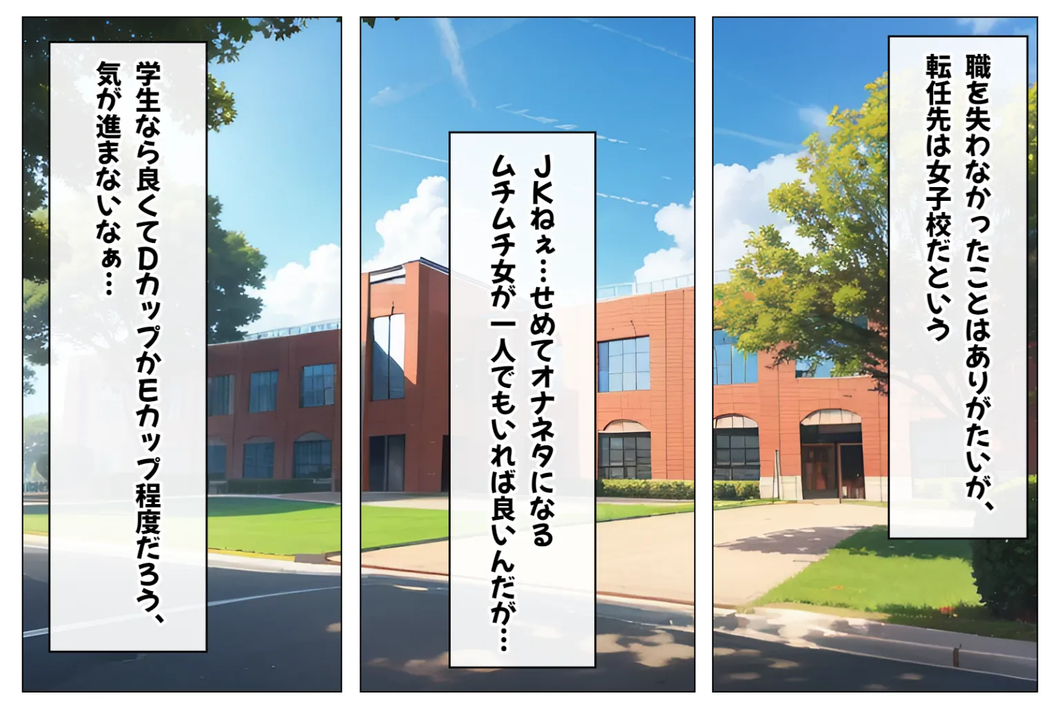 ムチムチ爆乳ハーレム〜ハメてもハメても終わらないむっちり巨乳JKだらけのハーレム学園生活〜【1ぺージ1コマのマンガ風完全ストーリー】 - 34ページ