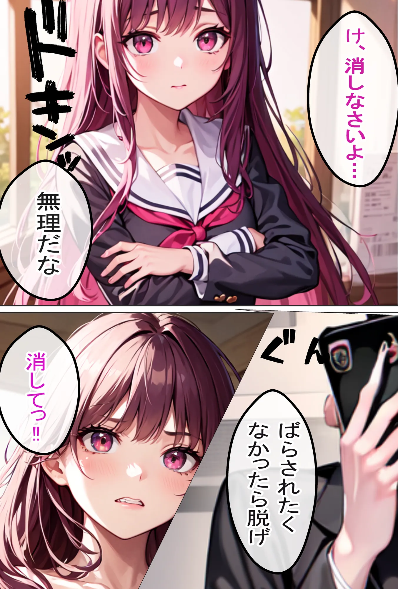 巨乳ギャルJKの教え子を角オナ画像で脅してSEXしてやった - 5ページ