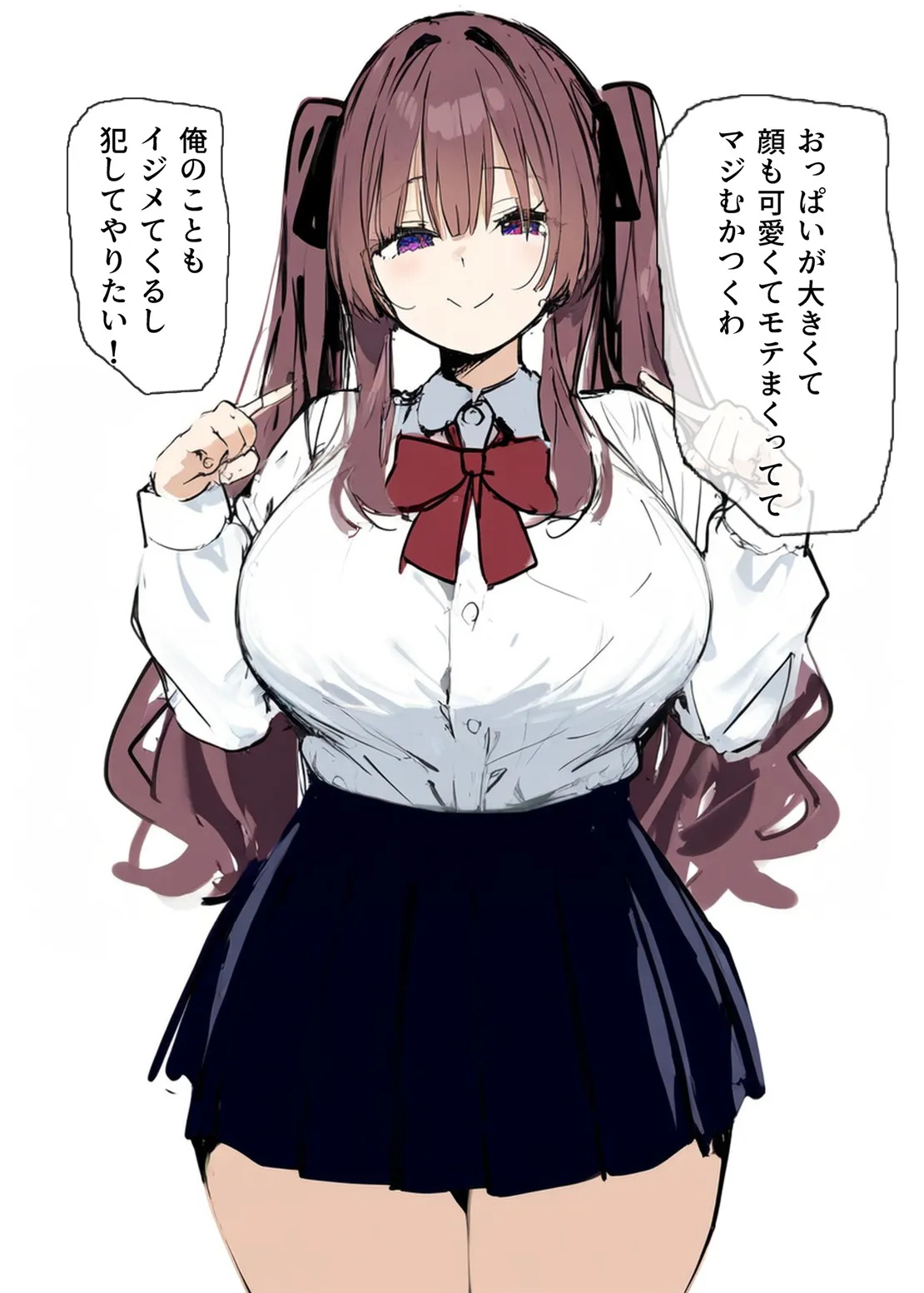 俺を虐めるツインテールJKの弱みを握ってデカチンSEXでメス堕ち? - 8ページ