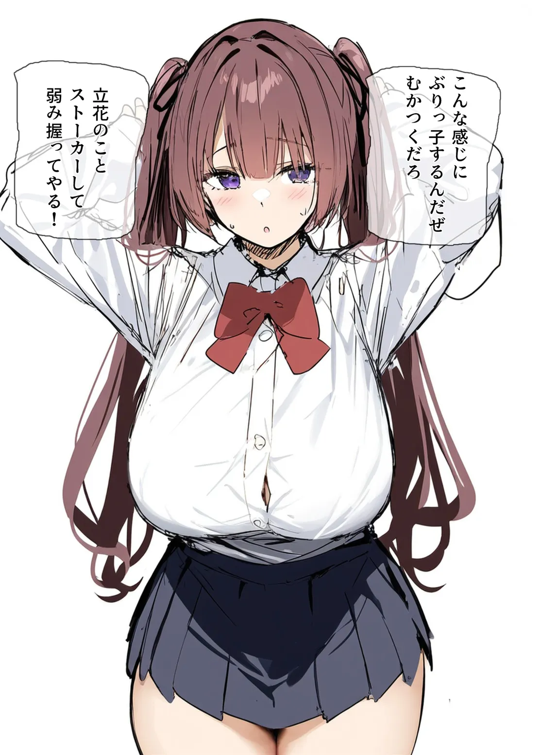 俺を虐めるツインテールJKの弱みを握ってデカチンSEXでメス堕ち? - 12ページ